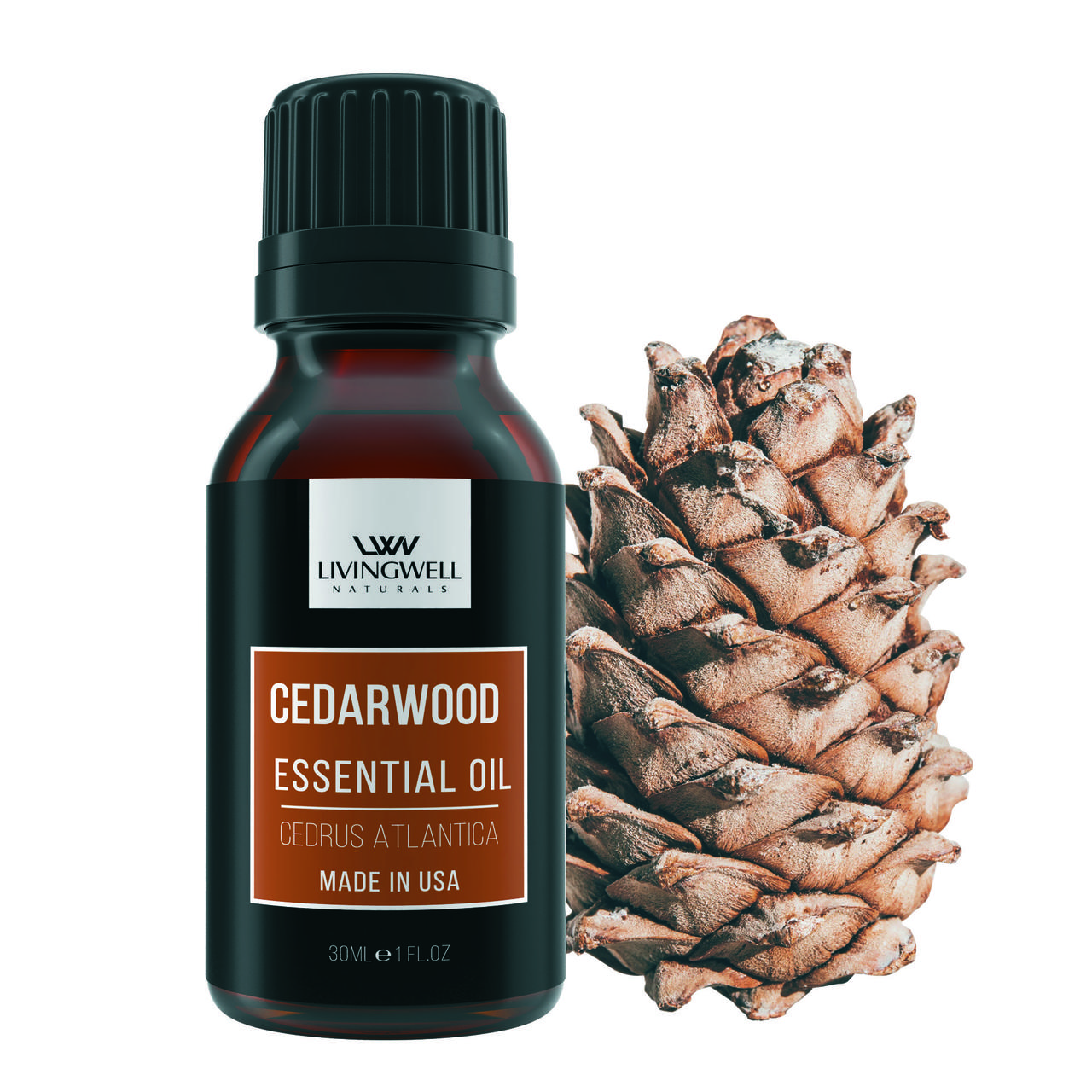 CEDARWOOD (ESSENTIAL OIL CEDRUS ARLANTICA)  Livingwell Naturals